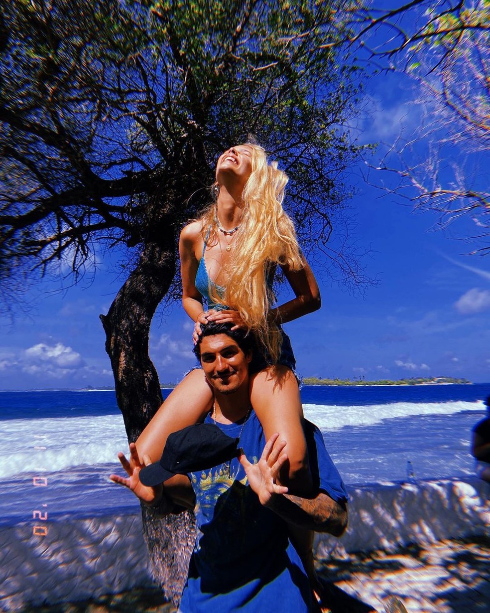 Yasmin Brunet e Gabriel Medina  — Foto: Reprodução/Instagram