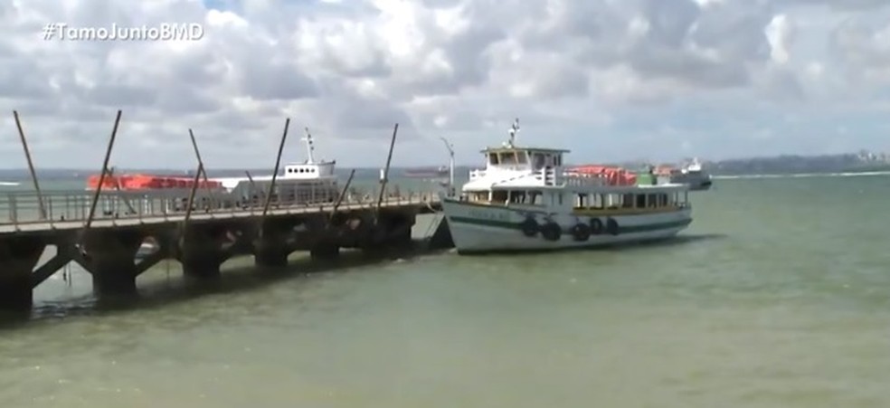Travessia Salvador - Mar Grande — Foto: Reprodução/ TV Bahia