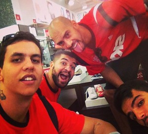 Jogadores do Flamengo Basquete EUA (Foto: Reprodução/ Instagram)