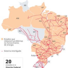 Apagão no Brasil afeta estados do Sudeste, Sul, Norte, Centro-Oeste e Nordeste