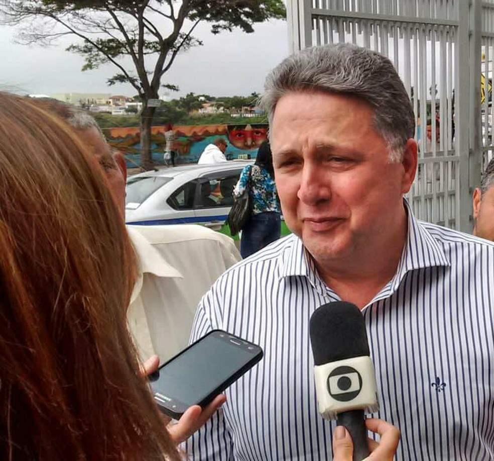 Anthony Garotinho no fÃ³rum de Campos em 2018 â Foto: Amaro Mota/G1