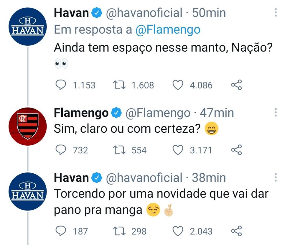 Flamengo Havan — Foto: Reprodução
