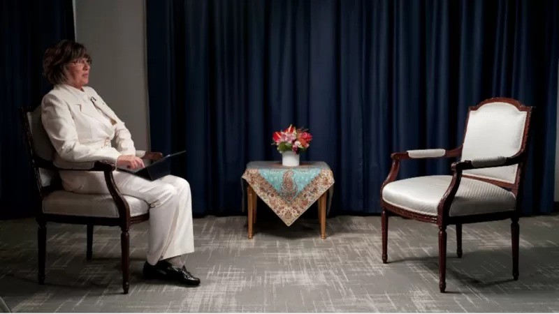 A jornalista Christiane Amanpour cancelou uma entrevista com o presidente do Irã, Ebrahim Raisi (Foto: CHRISTIANE AMANPOUR via BBC News)