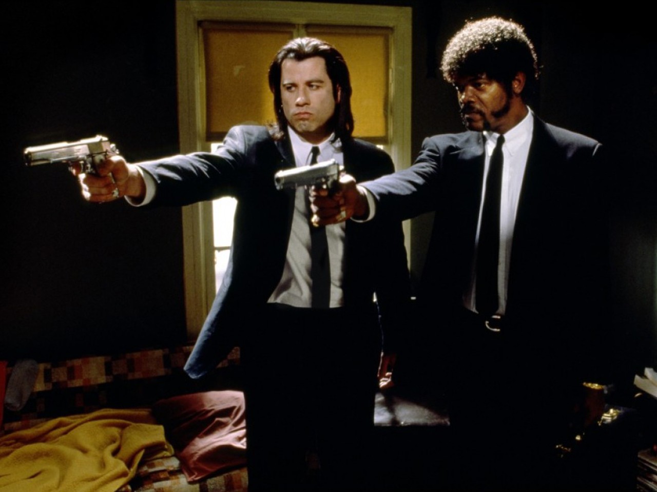 John Travolta e Samuel L. Jackson em cena de 'Pulp Fiction' (Foto: Divulgação)