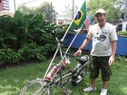 Ciclista paranaense chega a Maceió após dar a volta à América Latina