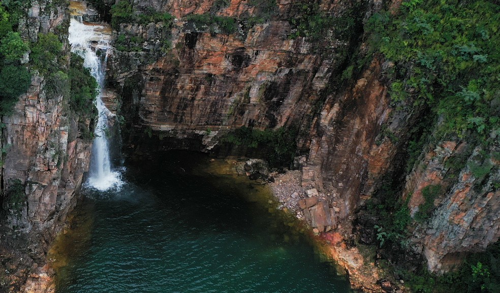 Cânions na região do Lago de Furnas em Capitólio — Foto: Joel Silva/Fotoarena/Estadão Conteúdo