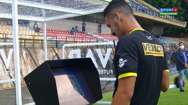VAR sofre paralisação na partida entre São Bento x Mirassol, Campeonato Paulista