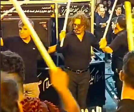 O sósia iraniano do ator Johnny Depp (Foto: Twitter)