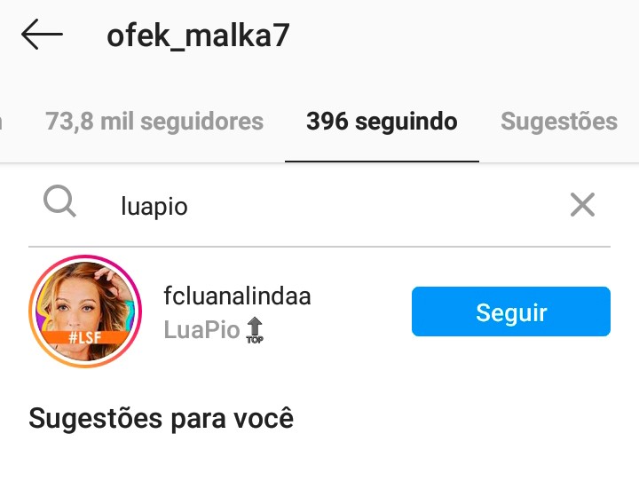 Ofek Malka já não segue mais Luana Piovani nas redes sociais (Foto: Reprodução/Instagram)