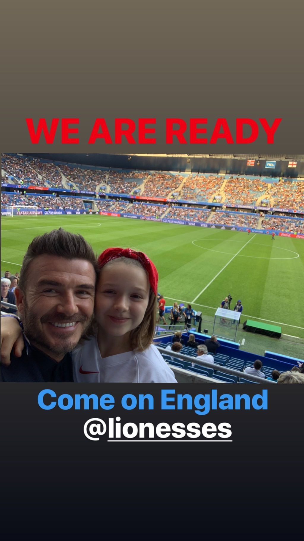 David Beckham e Harper (Foto: Instagram)