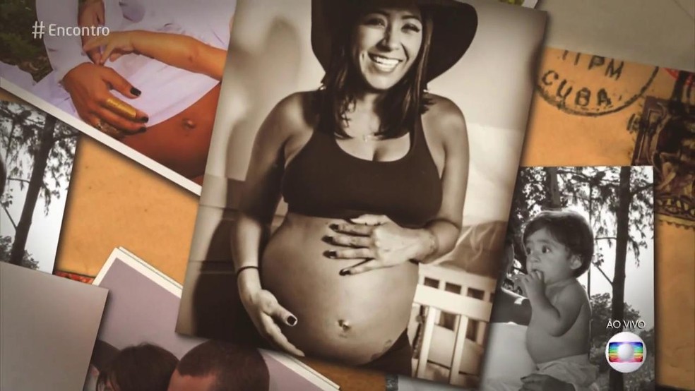 Thaís conseguiu engravidar e ter dois filhos  — Foto: TV Globo 