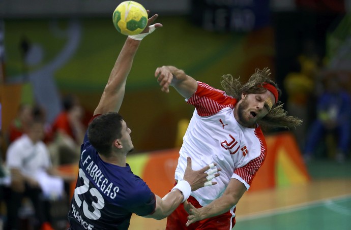 Mikkel Hansen Dinamarca x França Handebol Olimpíada  (Foto: Wolfgang Rattay/Reuters)