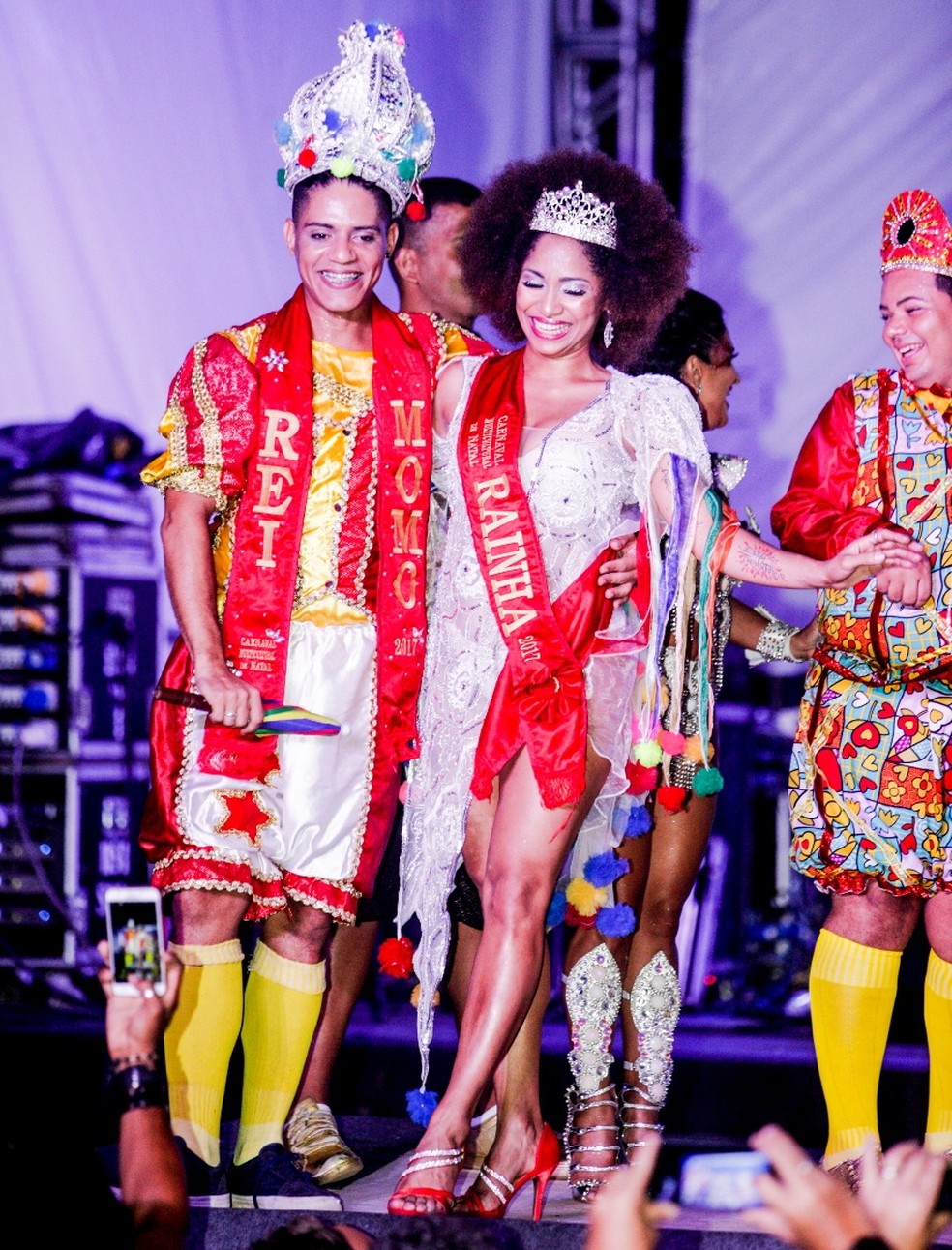 Rei Momo e Rainha do carnaval de Natal 2018  — Foto: Rogério Vital/Prefeitura de Natal