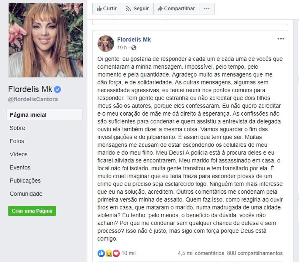 'Confissões não são suficientes para condenar', diz Flordelis sobre participação de filhos na morte do marido — Foto: Reprodução