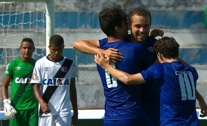 Hugo Ragelli comemora gol contra o Vasco pela Copa São Paulo (Foto: Reprodução \Sportv)