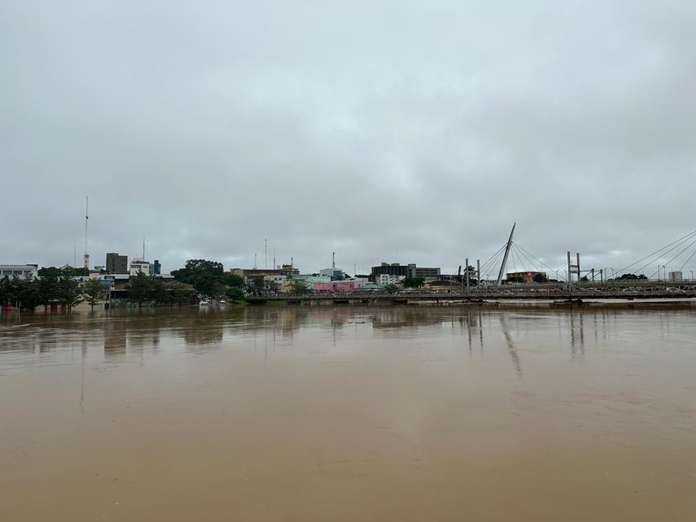 Rio Acre segue em alta na capital — Foto: Cássius Afonso/Rede Amazônica