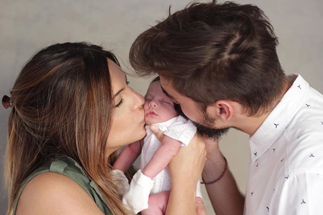 Rubia Baricelli, a filha, Helena, e o marido (Foto: Reprodução/Instagram)