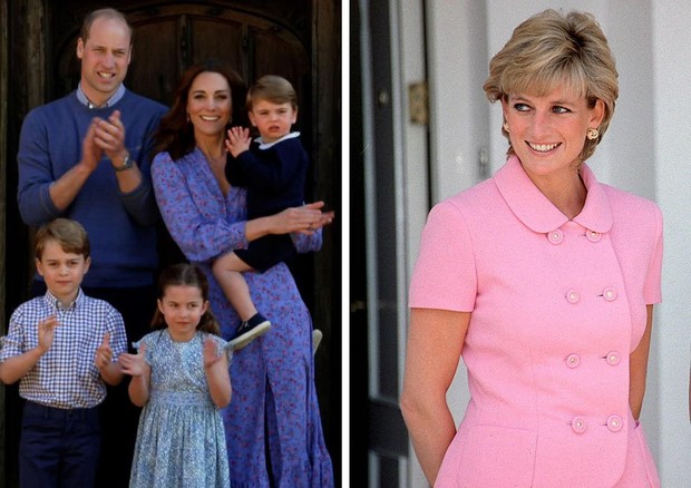 George, Charlotte e Louis homenageiam Diana no Dia das Mães (Foto: Reprodução/Instagram)
