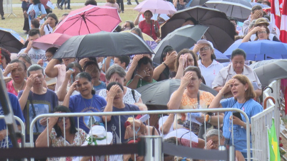 Festa de Nossa Senhora Aparecida em Brasília — Foto: TV Globo/Reprodução