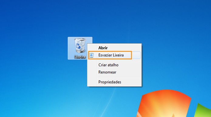 Exclua arquivos e esvazie a lixeira no computador (Foto: Reprodução/Barbara Mannara)