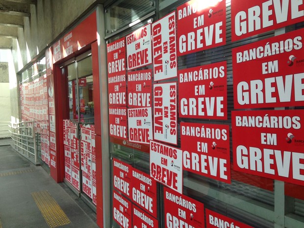 Greve dos bancários chega à terceira semana (Foto: Natália Normande/G1)