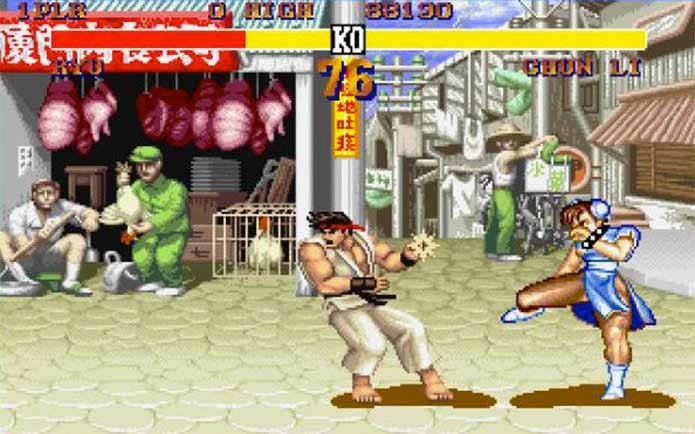 Street Fighter 2 na época dos fliperamas (Foto: Divulgação/Capcom)