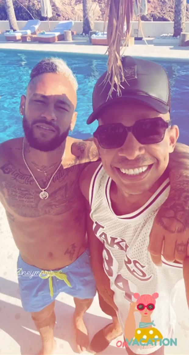 Neymar com Erik Marçal (Foto: Reprodução/Instagram)