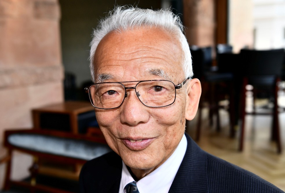 Foto de 2018 mostra Syukuro Manabe, da Universidade de Princeton, nos Estados Unidos, vencedor do Nobel de Física 2021. Ele demonstrou como o aumento das concentrações de dióxido de carbono na atmosfera leva ao aumento da temperatura na superfície da Terra.  — Foto: Johan Nilsson/TT News Agency via Reuters