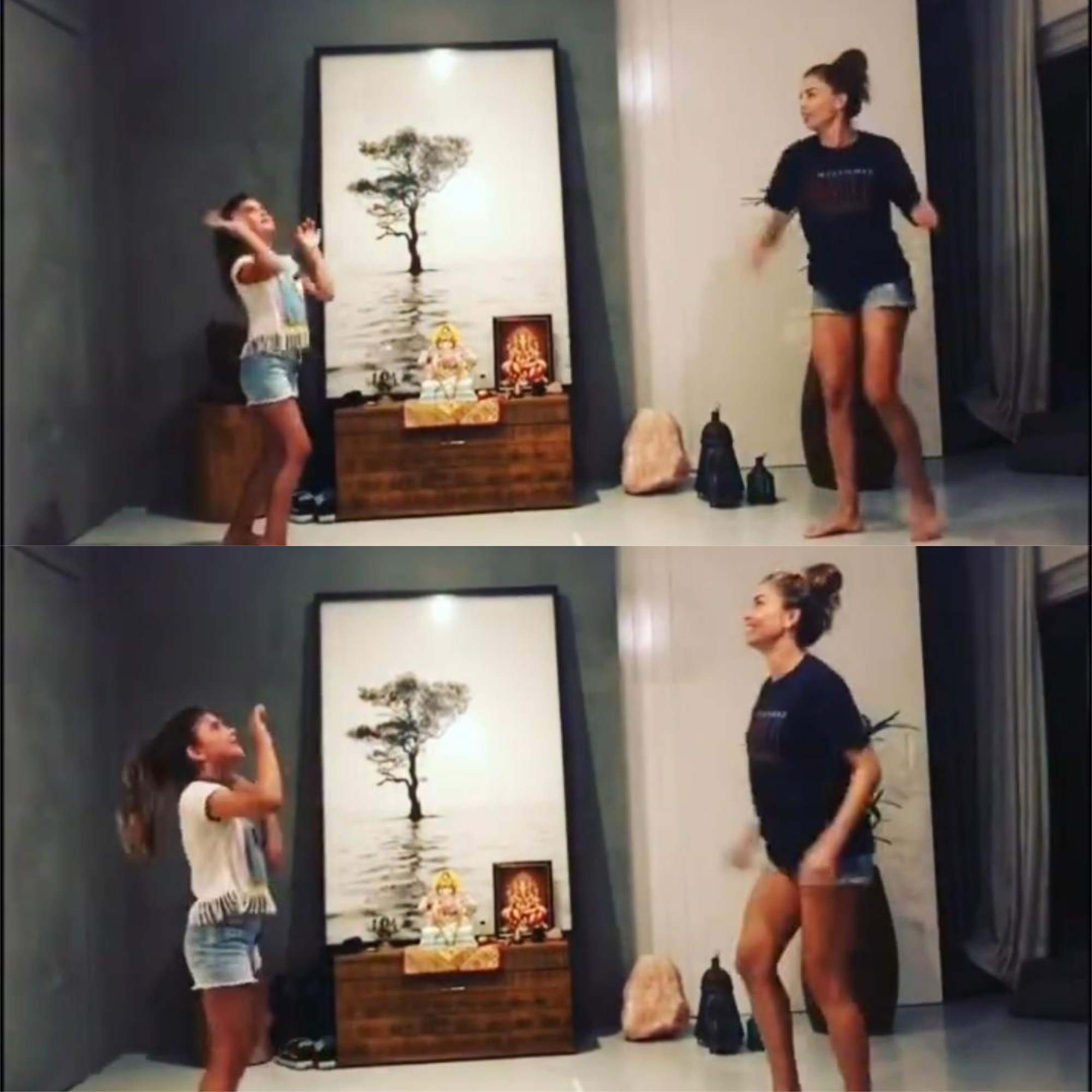 Grazi e Sofia, sua filha, brincam juntas (Foto: Reprodução/Instagram)