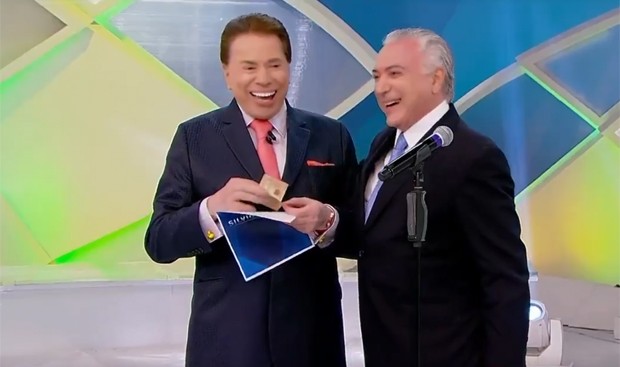 Michel Temer participou no domingo de programa no SBT (Foto: Reprodução)