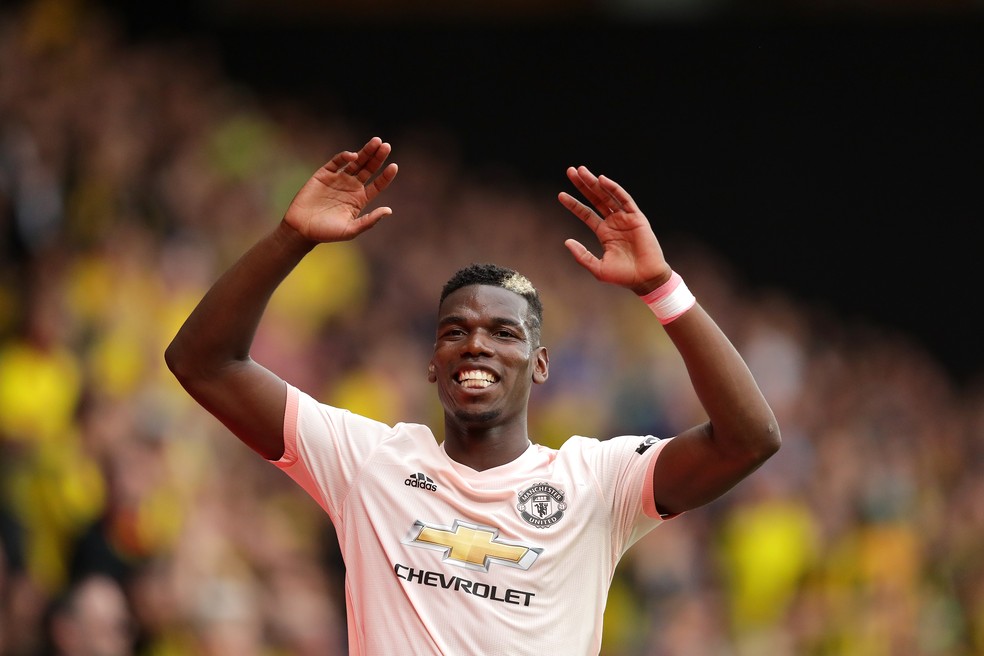 O campeÃ£o mundial Pogba ainda tenta corresponder o investimento do Manchester United para contratÃ¡-lo â€” Foto: Getty Images