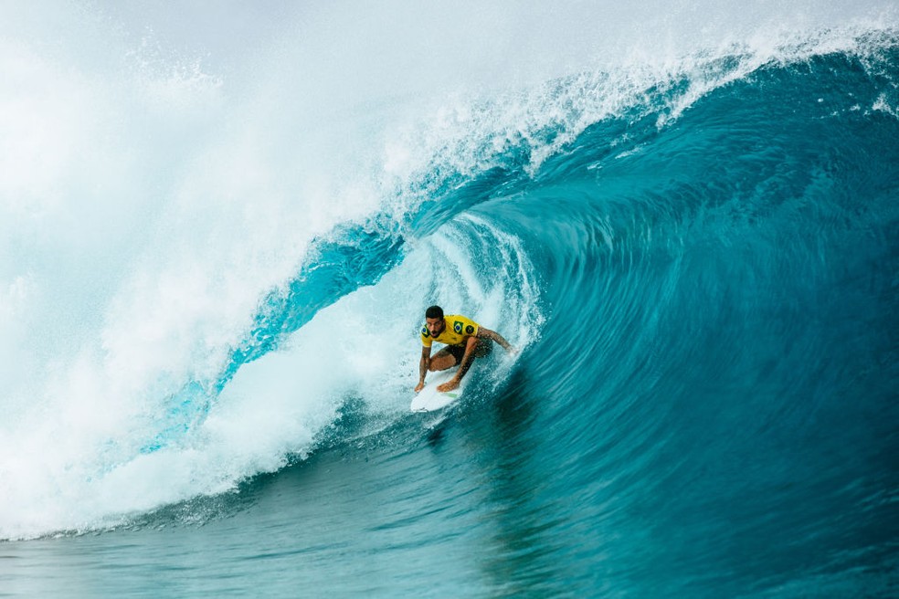 Filipe Toledo WSL surfe — Foto: Damien Poullenot/World Surf League via Getty Images