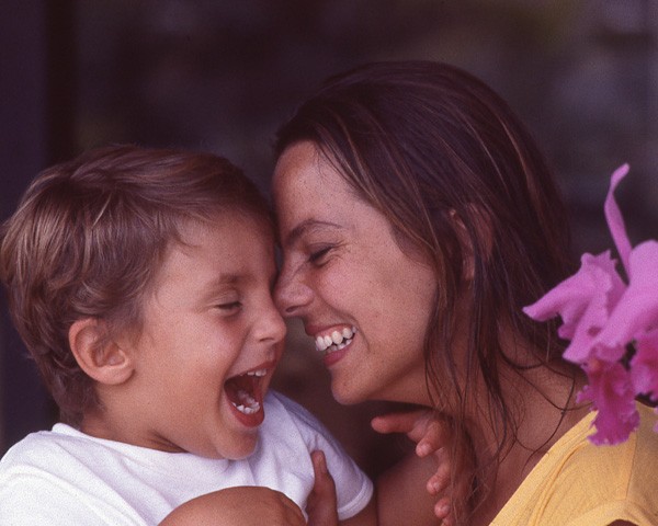 Bruna Lombardi e o filho, Kim (Foto: Arquivo pessoal)