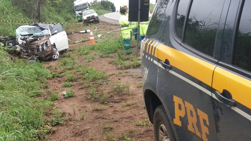 Acidente foi registrado no km 551 da BR-163 em Mato Grosso (Foto: PRF/Divulgação)