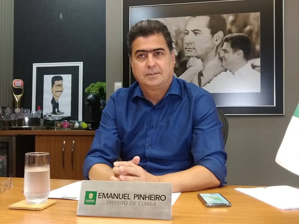Prefeito Emanuel Pinheiro diz que município disponibiliza 105 leitos de UTIs e 187 de enfermarias para atender pacientes com Covid-19 — Foto: Prefeitura de Cuiabá