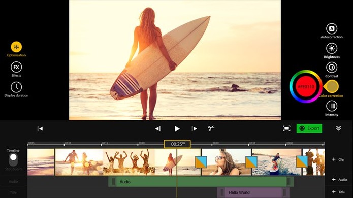 Movie Edit Touch é edita vídeos e ajuda usuário a compartilha-los no YouTube (Foto: Divulgação/Windows Store)