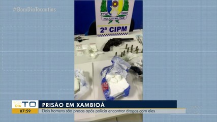 Dois homem são presos com drogas em Xambioá no norte do estado