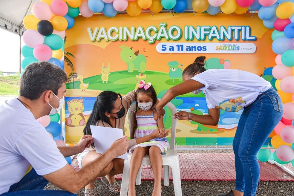 São Luís anuncia início da vacinação para crianças sem comorbidades a partir desta quarta-feira (19) — Foto: Divulgação/Prefeitura de São Luís