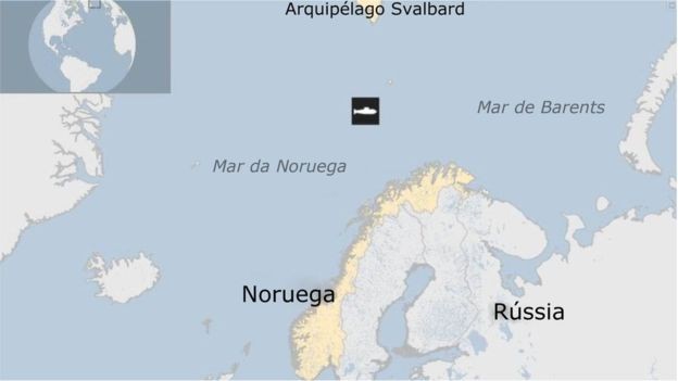 mapa Noruega (Foto: BBC News Brasil)