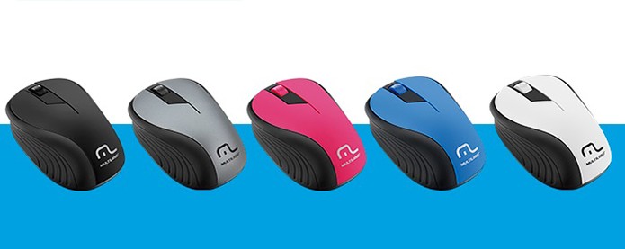 Mouse tem cinco opções de cores e conexão wireless (Foto: Divulgação/Multilaser)