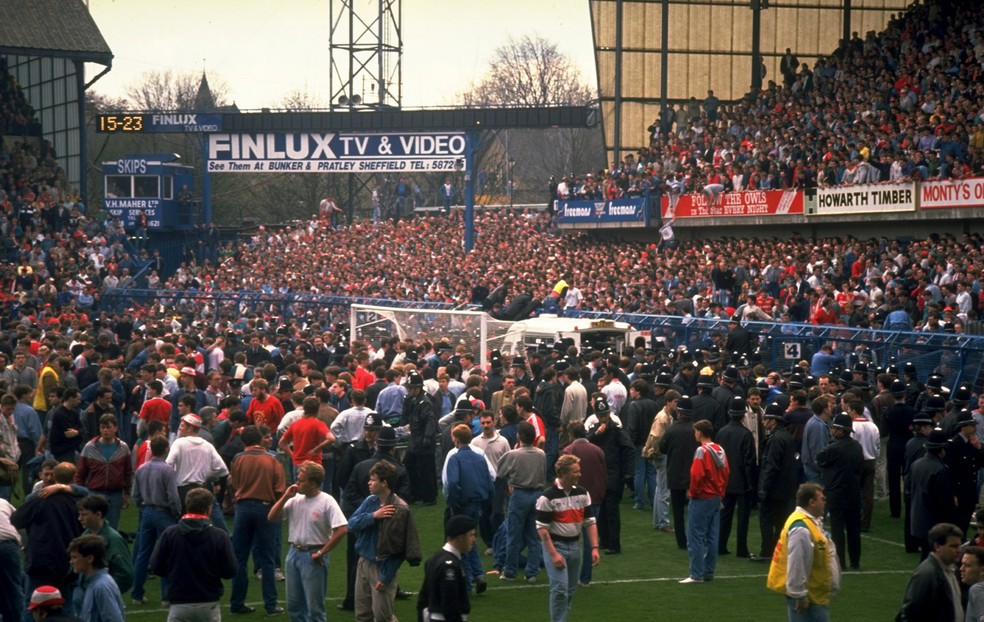 Tragédia de Hillsborough em 1989 — Foto: Getty Images