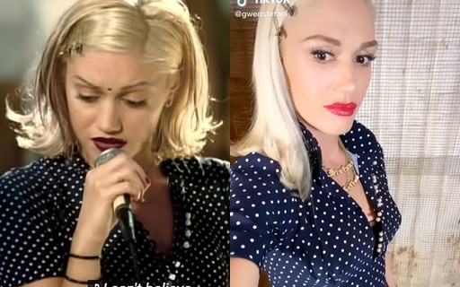 Gwen Stefani celebra 25 anos de hit e posa com mesmo vestido do clipe