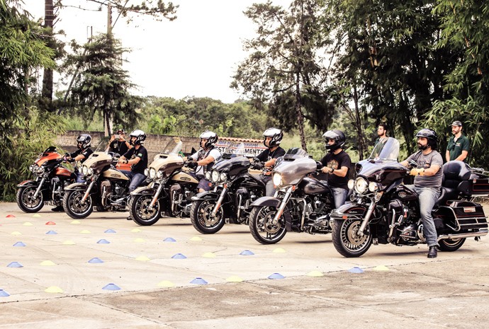 Motociclistas de Harley - encontro