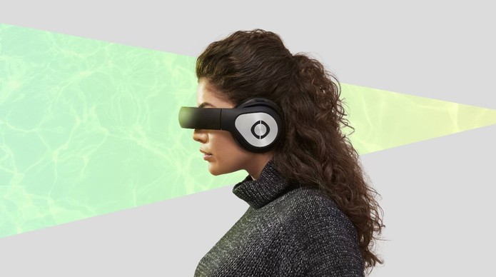 Headset oferece conteúdo 3D e 360º como se fosse cinema portátil (Foto: Divulgação/Avegant)