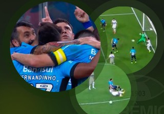 Vitória do Grêmio tem tabelas por ar e terra e carrinho à la Bolt; veja pacotão