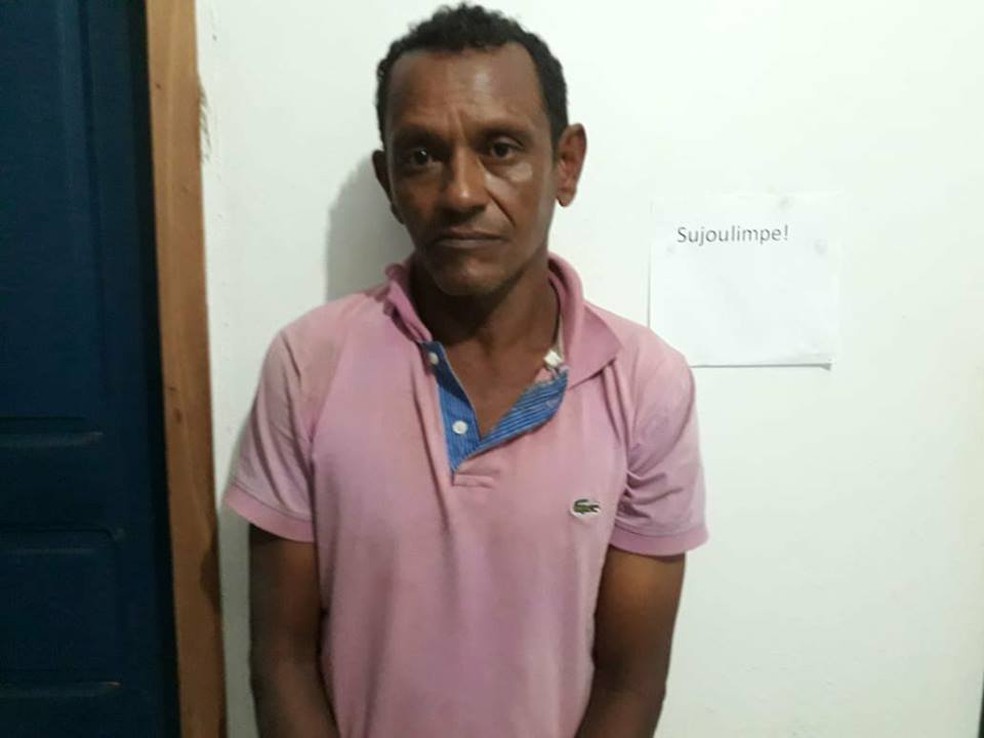 Renivaldo Cardoso de Santana, de 55 anos, foi preso ao voltar para casa em Castanheira (MT) (Foto: PolÃ­cia Civil de MT)