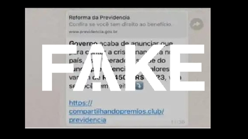 e fake mensagem que fala em saque do fundo previdenciario para ajudar populacao por conta do coronavirus fato ou fake g1