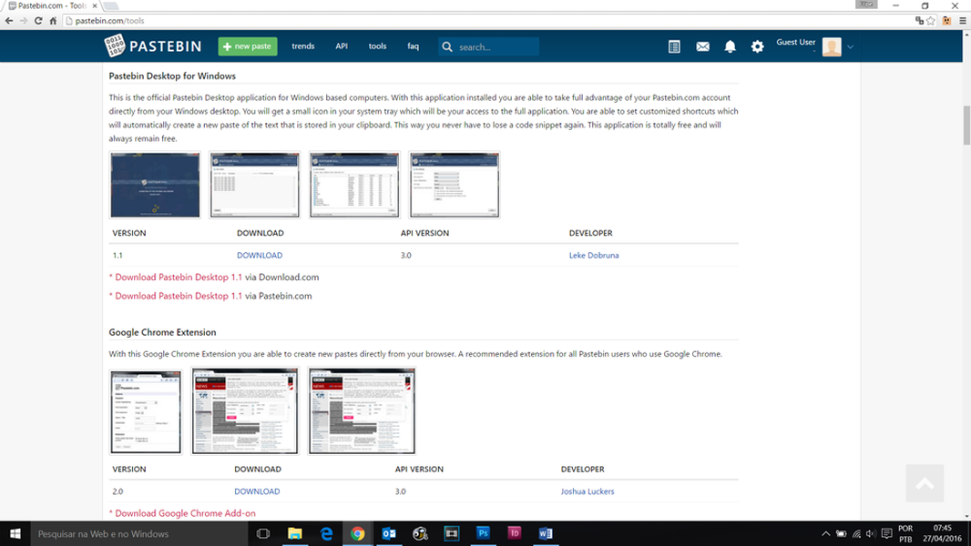 Pastebin Download TechTudo