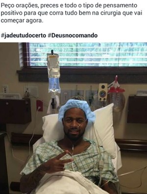 Dedé posta foto antes de cirurgia e pede orações e pensamento positivo