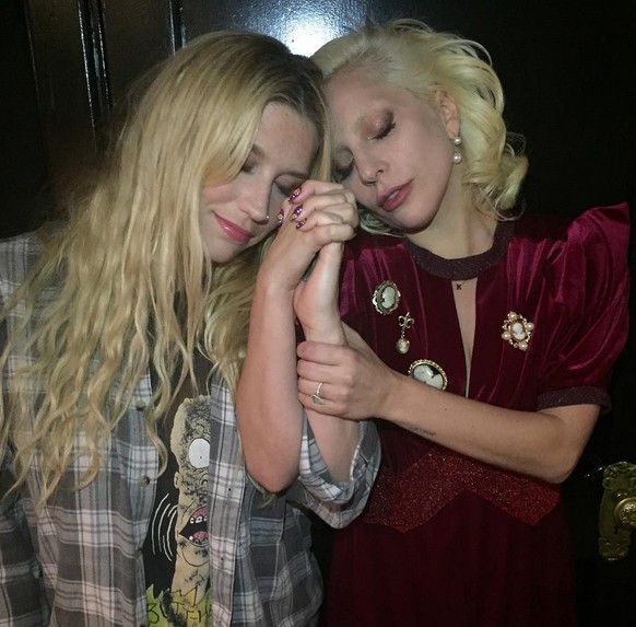 Kesha e Lady Gaga (Foto: Instagram)